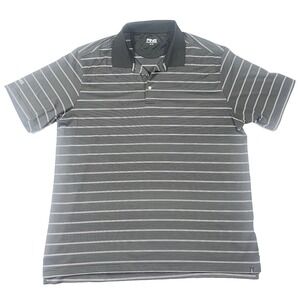 Ping Golf Polo Shirt Mens XL Performance Striped Black White